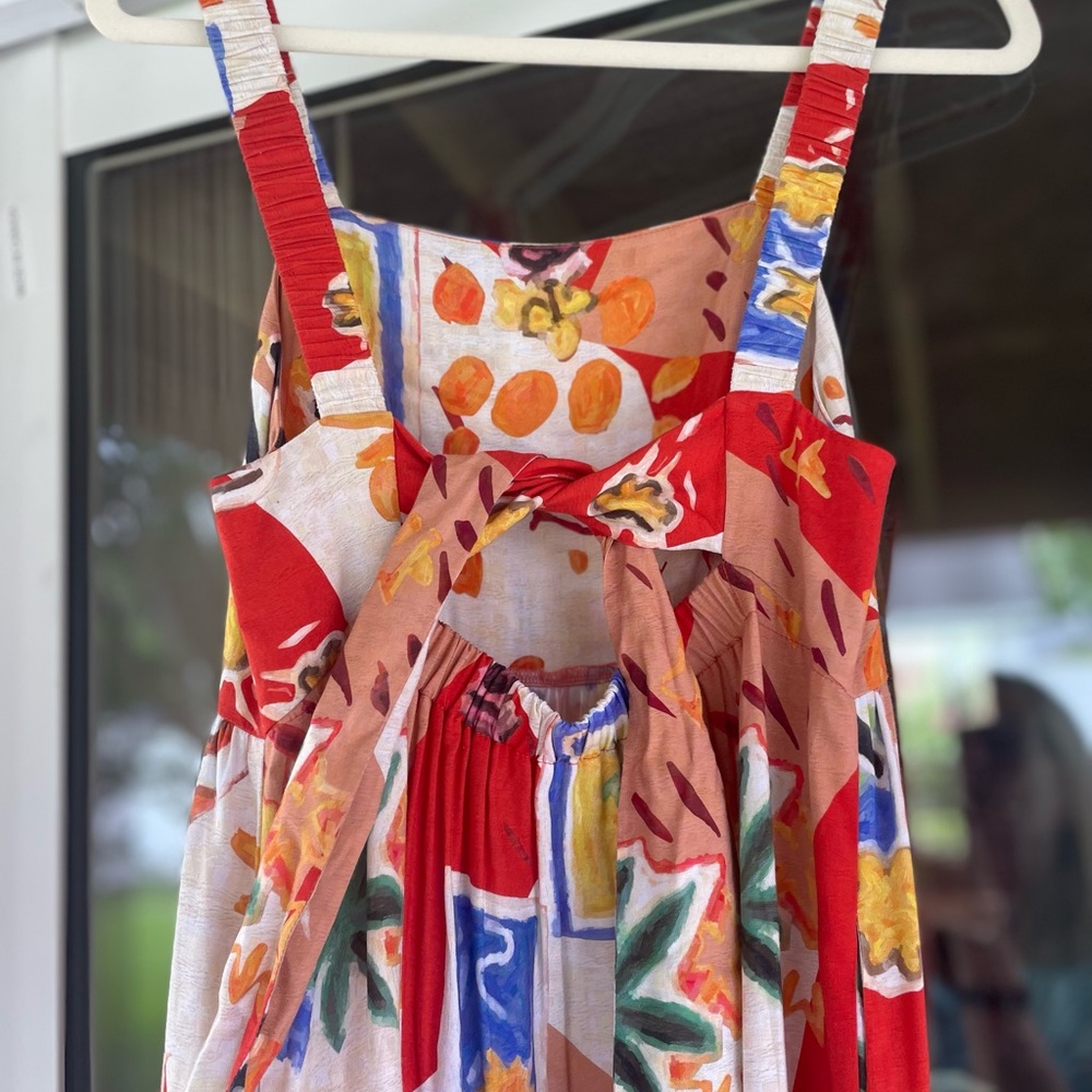 JODIFL Colorful Beachy Boho Patterned Maxi Sundress NWOT “Approximate” size  Med - Picture 7 of 16